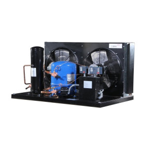 Danfoss HGZC1350UWJ300R Condensing Unit Copper Coil Aluminum Fins 13.5HP MBP 460V/3Ph/60Hz R134a,R404A,R448A,R449A,R452A POE Oil 2 Fans with Reciprocating Compressor MTZ160-4 114N3637
