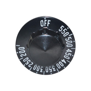 Robertshaw Black Dial 2-1/4 in diameter 200 to 550 F For Range Thermostat Ea5-7-36, 40-377