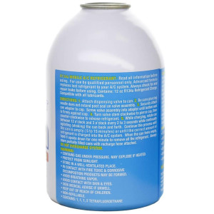 Supercool Refrigerant Gas 12 oz / 0.34 kg. Compatible with R134a.