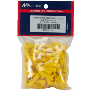 MA-Line MA03012-2 Butt Splice Connector 12-10. Bag of 100ea