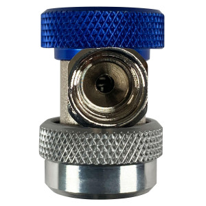 Appli Parts APQC-13LH Quick Coupler Compatible with R134a, Low for Automotive Air Conditioning Charging and Service Blue 1/4 in Bronze Adapter