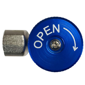 Appli Parts APQC-13LH Quick Coupler Compatible with R134a, Low for Automotive Air Conditioning Charging and Service Blue 1/4 in Bronze Adapter