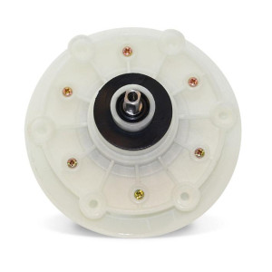 Appli Parts APTW-81045 Mabe Washing Machine Transmission replacement, Square Shaft, 6 Hole Base, Pulley 5-3/4 in 146 mm