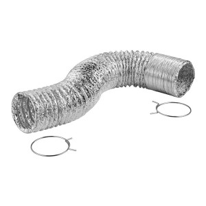 Lambro 498PTC Clothes Dryer Laminated Transition Duct Kit 4 inch X 8 ft