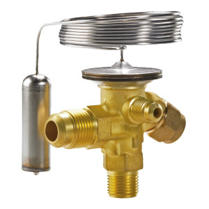 Danfoss 068Z3348 1/5 - 3TR Expansion Valve Body, TE 2, R134,R513, 3/8x1/2 in, Flare, External Equalized, Single-Flow, -40 to 50 F, Capacity determined by Orifice size Sold Separately, 068Z3543