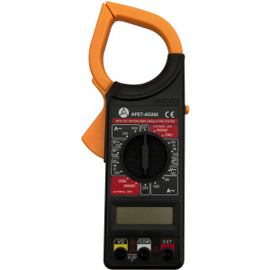 Appli Parts APET-AD202 Multiamperimetro Digital con Pinza DCV: 2-20-200-1000V ACV: 200-750V ACA: 200-1000A