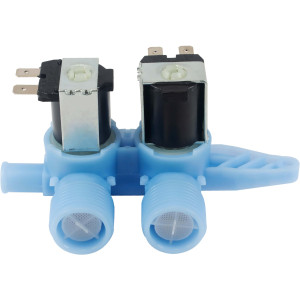 Appli Parts APIV-2112 WH13X10024 inlet water valve for washing machine 2 x 3/4 NPT Inlet 1 x 1/2 outlet 110-120 V 50/60 Hz Universal replacement for General Electric and other brands 