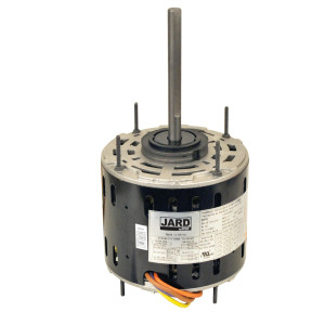 JARD 22464 1/6-1/2HP 1075rpm Motor para Unidad Evaporadora de Aire Acondicionado 6 polos, 1 eje, Cerramiento OAO, 3 velocidades, Marco 48, Reversible, 208-230 V,60 Hz,1 Ph, 10,7.5,5mfd/370VAC