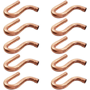 Appli Parts AP-PT012B10 1/2 pulg Trampa Sifon de Aceite CxC Soldable de Cobre para conexiones en sistemas de Refrigeracion, Aire Acondicionado y Plomeria con tuberia ACR y L (10 x Bolsa)