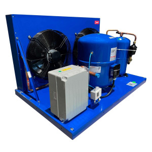 Danfoss OP-HGZ100D39Q Unidad Condensadora Microcanal 9HP MBP 230V/3Ph/60Hz R134a,R404A,R448A,R449A,R452A,R513A Lubricante POE 2 Ventilador con Compresor Reciprocante MTZ100-3 115N0315
