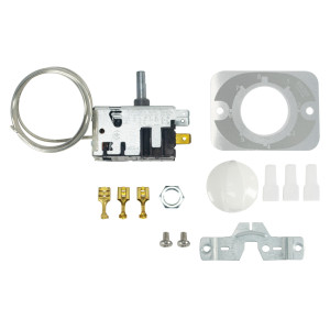 Danfoss 077B7105 Thermostat Commercial Refrigerators 1 Door 077B1047L Cold Cut-in +14.9F Cold cut-out -0.4F Warm Cut-in +47.3F Warm Cut-out +37.4F Capillary tube length 47.2in 
B0
