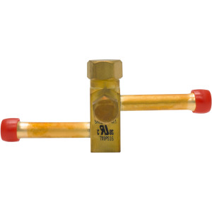 SANHUA SERVICE-BAR-3-S-T Service Valve 3/8 in, ODF