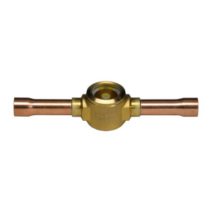 Danfoss 014L0182 Sight Glass 3/8in x 3/8in ODF SGP 10s N R1234yf R1234ze R1270 R134a R22 R32 R404a R407a R407c R407f R410a R448a R449a R450a R452a R452b R454b R507 R513a R744 Co2 