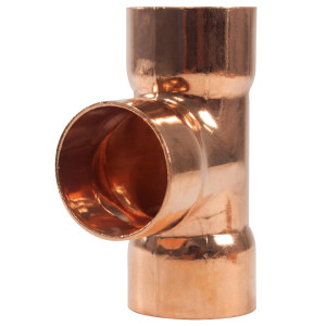 Appli Parts AP-T078 7/8 in Wrot Copper Tee CxCxC connections for refrigeration, air conditioning and plumbing applications ACR and Type L copper pipe