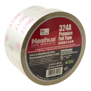 Tape/Cinta De Aluminio Para Ducteria 72mmx55m Ul181b-Fx / Ul181a-P Nashua 324a