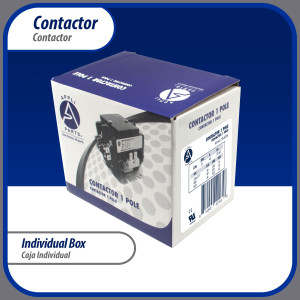 Appli Parts APAC-1S4024 Heavy Duty 1 Pole with Shunt Contactor 40 Amp 24 Volt Coil Replacement for ac Compressor and Electrical Applications UL E476929
