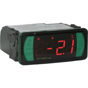 Full Gauge MT-512E Log Controlador Electronico para Refrigeracion y Calefaccion. 1 Sensor, 1 Salida, 110/220V Compatible con Sitrad