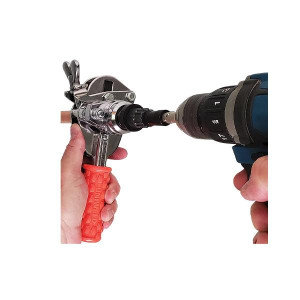 Electric Manual Deluxe Flaring Tool 1/8 3/16 1/4 5/16 3/8 1/2 5/8 3/4 O.D. Uniweld UDFT
Include UDFTW 12 point 3/4 Ratchet Wrench
Replace 70004