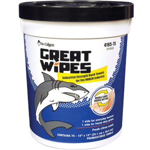 Nu-Calgon 4185-75 Great Wipes Hand towels made specifically for the HVACR and plumbing service technician Nu-Calgon 4185-75 Great Wipes Hand towels made specifically for the HVACR and plumbing service technician