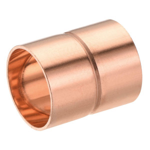 Appli Parts AP-A218 2-1/8 in Wrot Copper Coupling fitting CxC Sweat connections for refrigeration, air conditioning and plumbing applications ACR and Type L copper pipe  Appli Parts AP-A218 2-1/8 in Wrot Copper Coupling fitting CxC Sweat connections for refrigeration, air conditioning and plumbing applications ACR and Type L copper pipe