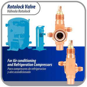 Appli Parts APRV-VA06 Rotolock Valve V06 1 in x 1/2 in ODF solder connection Universal replacement valve will work for refrigeration and air conditioning systems Appli Parts APRV-VA06 Rotolock Valve V06 1 in x 1/2 in ODF solder connection Universal replacement valve will work for refrigeration and air conditioning systems
