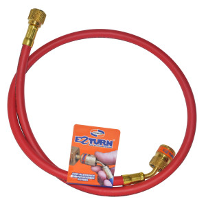 Uniweld EZM3R Manifold Hose 36in Red 1/4 X 5/16 Cfc/Hcfc/Hfc/R410 Ez-Turn Anti-Blowback
