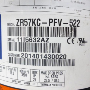 Compressor 60.000 Btu 220v/60hz/1ph R22 Compressor 60.000 Btu 220v/60hz/1ph R22