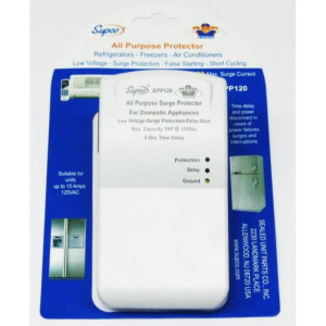 Protector de Voltaje Supco  115v/60hz 448Joules APP120
Min Voltaje 90 VAC
Max 1 HP 
Tiempo Reconexion 4 mi +/- 1 min Protector de Voltaje Supco  115v/60hz 448Joules APP120
Min Voltaje 90 VAC
Max 1 HP 
Tiempo Reconexion 4 mi +/- 1 min