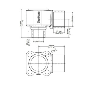 Danfoss 067B4011 Valve Body TE 5/8 in x 7/8 in ODF Angleway 