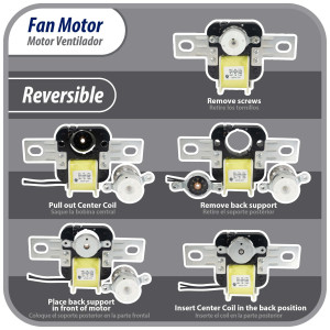 Appli Parts APFM-329 20 W Fan Motor, 110 V, 50/60 Hz, 0.48 A, 3000 rpm, CW rotation Universal Fan Motor replacement intended for Refrigerator Evaporator, Blade not included Appli Parts APFM-329 20 W Fan Motor, 110 V, 50/60 Hz, 0.48 A, 3000 rpm, CW rotation Universal Fan Motor replacement intended for Refrigerator Evaporator, Blade not included