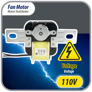 Appli Parts APFM-329 20 W Fan Motor, 110 V, 50/60 Hz, 0.48 A, 3000 rpm, CW rotation Universal Fan Motor replacement intended for Refrigerator Evaporator, Blade not included Appli Parts APFM-329 20 W Fan Motor, 110 V, 50/60 Hz, 0.48 A, 3000 rpm, CW rotation Universal Fan Motor replacement intended for Refrigerator Evaporator, Blade not included