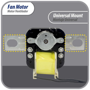 Appli Parts APFM-329 20 W Fan Motor, 110 V, 50/60 Hz, 0.48 A, 3000 rpm, CW rotation Universal Fan Motor replacement intended for Refrigerator Evaporator, Blade not included Appli Parts APFM-329 20 W Fan Motor, 110 V, 50/60 Hz, 0.48 A, 3000 rpm, CW rotation Universal Fan Motor replacement intended for Refrigerator Evaporator, Blade not included