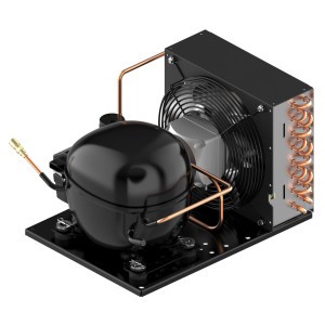 Danfoss LCHB0033RC0154B Condensing Unit Microchannel 1/3HP LBP 115V/1Ph/60Hz R404A 1 Fan with Reciprocating Compressor NF7CLX 114N0408