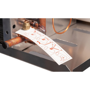 Danfoss 114U0016 Evaporator Optyma LMBP R404 25K Btu/hr at 25F SST MBP 19.4K Btu/hr at -20F SST LBP Electric Defrost 6FPI Low Profile 4 x 12in ECM Fans DACC RX L233.1A4/E1 230V/1Ph/60Hz 
