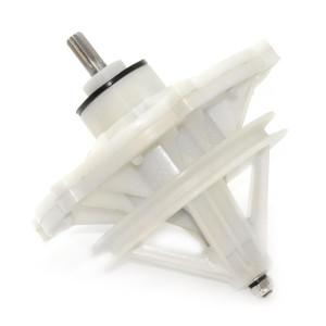 Appli Parts APTW-81037 Mabe Washing Machine Transmission replacement, Splined Shaft, 11 Splines, 6 Hole Base, Pulley 5-7/16 in 138 mm replaces LED-1221B7 Appli Parts APTW-81037 Mabe Washing Machine Transmission replacement, Splined Shaft, 11 Splines, 6 Hole Base, Pulley 5-7/16 in 138 mm replaces LED-1221B7