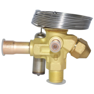 Danfoss 068Z3284 1/4 - 5.5TR Expansion Valve Body, TE 2, R22, R407C, 3/8x1/2 in, Flare x ODF, External Equalized, Bi-Flow, -40 to 50 F, Capacity determined by Orifice size Sold Separately