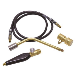 Uniweld KCA110 Heat Shrink Kit up to 1 in flame shield, specifically designed tips for heat shrink tubing in the telecommunications field Includes Regulator, Handle, Tip and Hose Uniweld KCA110 Heat Shrink Kit up to 1 in flame shield, specifically designed tips for heat shrink tubing in the telecommunications field Includes Regulator, Handle, Tip and Hose