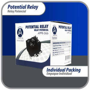 Appli Parts APPR-066 Potential Relay 066, Coil Voltage 395 V, Min Pick up 215 V, Max Pick up 225 V, Max Drop Out 120 V, 50/60 Hz Universal replacement for HVAC and Refrigeration units Appli Parts APPR-066 Potential Relay 066, Coil Voltage 395 V, Min Pick up 215 V, Max Pick up 225 V, Max Drop Out 120 V, 50/60 Hz Universal replacement for HVAC and Refrigeration units