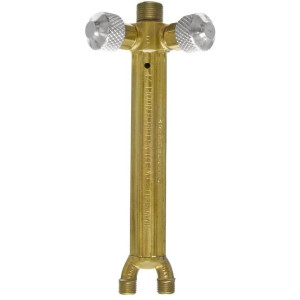 Uniweld 71 Welding Handle with A Hose Connections and Front Valves 6 in long 00300 Uniweld 71 Welding Handle with A Hose Connections and Front Valves 6 in long 00300