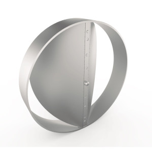 Galvanized Steel Circular Butterfly Damper 12 in CVM12 Vermont Galvanized Steel Circular Butterfly Damper 12 in CVM12 Vermont