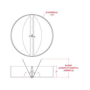 Galvanized Steel Circular Butterfly Damper 12 in CVM12 Vermont Galvanized Steel Circular Butterfly Damper 12 in CVM12 Vermont