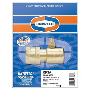 Regulator Unitorch With "A" Outlet Fitting Rp3a Uniweld Regulator Unitorch With "A" Outlet Fitting Rp3a Uniweld