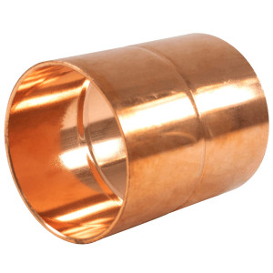 Appli Parts AP-A258 2-5/8 in Wrot Copper Coupling fitting CxC Sweat connections for refrigeration, air conditioning and plumbing applications ACR and Type L copper pipe  Appli Parts AP-A258 2-5/8 in Wrot Copper Coupling fitting CxC Sweat connections for refrigeration, air conditioning and plumbing applications ACR and Type L copper pipe