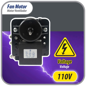 Appli Parts APFM-1638 Evaporator Fan Motor for refrigerators and freezers 110 V, 60 Hz, 0.12 A, 7.5 W, 2500 rpm, CCW, Shaft Length 1-3/4 in replaces 200D2940P005, 200D2940P011, P009, WR01F01638