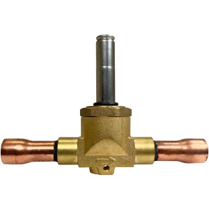 Appli Parts APSOV-38CS 3/8 ODF Solenoid Valve Body, Normally Closed NC, Coil Not Included, Suitable for multiple refrigerants CFC, HCFC and HFC