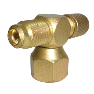 Appli Parts APAT-3X14 Access Tee Fitting 1/4 M. Flare Access x 1/4 M. Flare x 1/4 F. Flare Swivel Connection On Branch Appli Parts APAT-3X14 Access Tee Fitting 1/4 M. Flare Access x 1/4 M. Flare x 1/4 F. Flare Swivel Connection On Branch