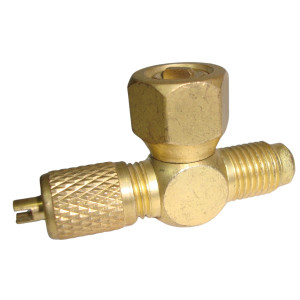Appli Parts APAT-3X14 Access Tee Fitting 1/4 M. Flare Access x 1/4 M. Flare x 1/4 F. Flare Swivel Connection On Branch Appli Parts APAT-3X14 Access Tee Fitting 1/4 M. Flare Access x 1/4 M. Flare x 1/4 F. Flare Swivel Connection On Branch