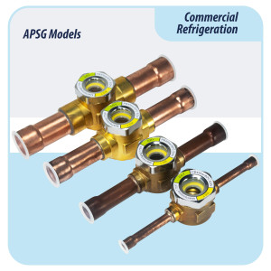 Appli Parts APSG-12S 1/2 in Sight Glass and liquid moisture indicator Solder connections with take-apart Body for HVAC/R installations suitable for CFC HCFC HFC refrigerants Appli Parts APSG-12S 1/2 in Sight Glass and liquid moisture indicator Solder connections with take-apart Body for HVAC/R installations suitable for CFC HCFC HFC refrigerants