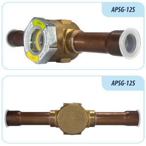 Appli Parts APSG-12S 1/2 in Sight Glass and liquid moisture indicator Solder connections with take-apart Body for HVAC/R installations suitable for CFC HCFC HFC refrigerants Appli Parts APSG-12S 1/2 in Sight Glass and liquid moisture indicator Solder connections with take-apart Body for HVAC/R installations suitable for CFC HCFC HFC refrigerants