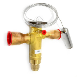 Danfoss 067N3161 19TR Thermostatic expansion valve, TGE, R410A, 5/8x1-1/8 in Solder, ODF, 1/4 in Externally equalized, Bi-flow, -40 to 50 F Danfoss 067N3161 19TR Thermostatic expansion valve, TGE, R410A, 5/8x1-1/8 in Solder, ODF, 1/4 in Externally equalized, Bi-flow, -40 to 50 F